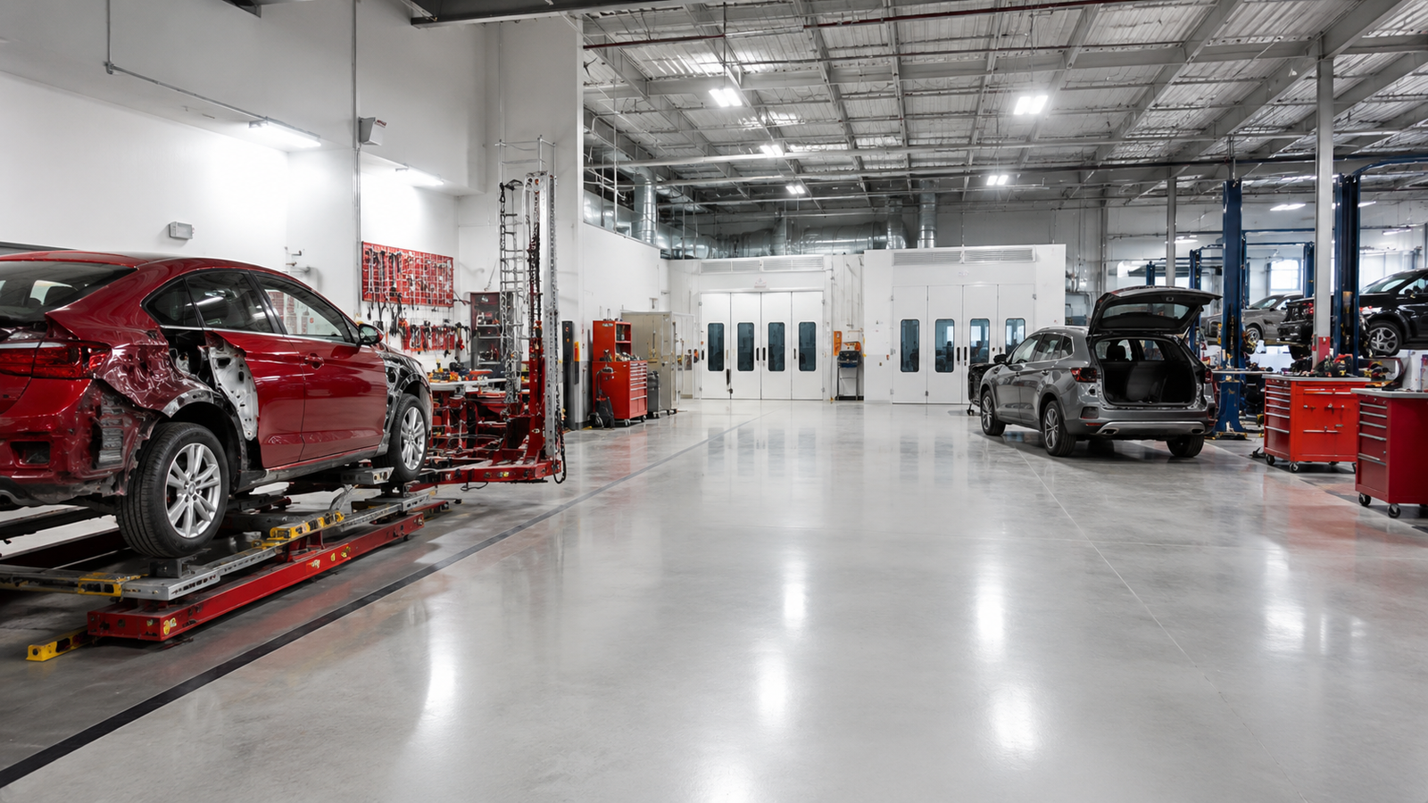 Fachada del taller Biltmore Auto Collision en Phoenix